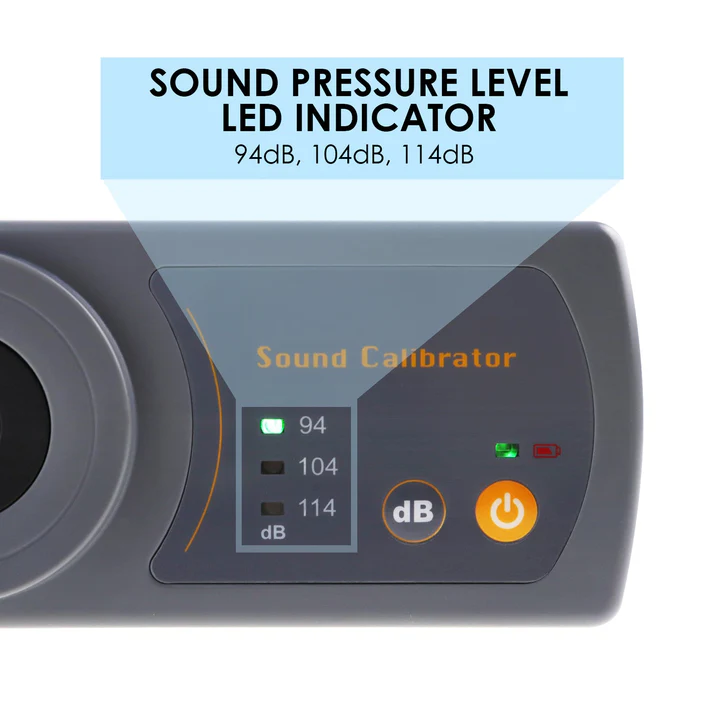 8930B Compact Sound Level Calibrator 114dB / 94dB / 104dB Calibration Level For