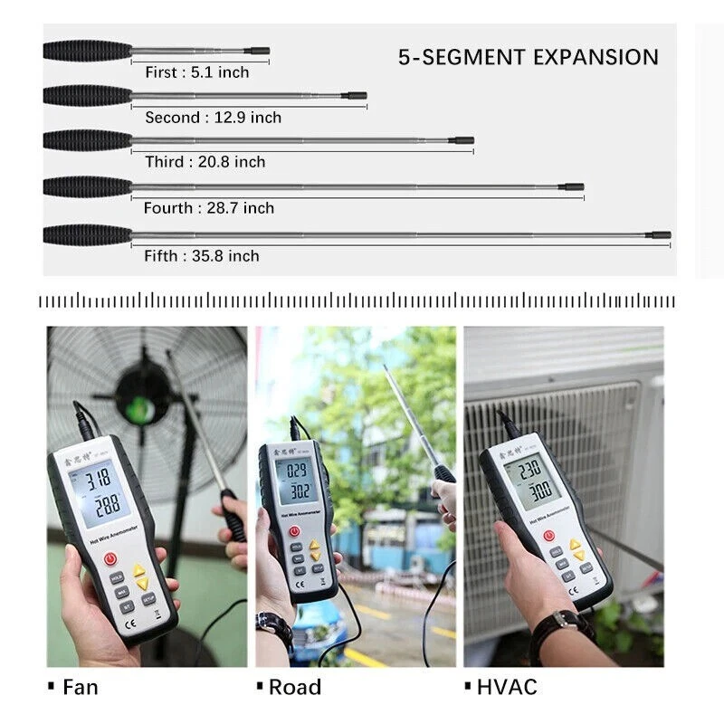 HT-9829 Hot Wire Anemometer
