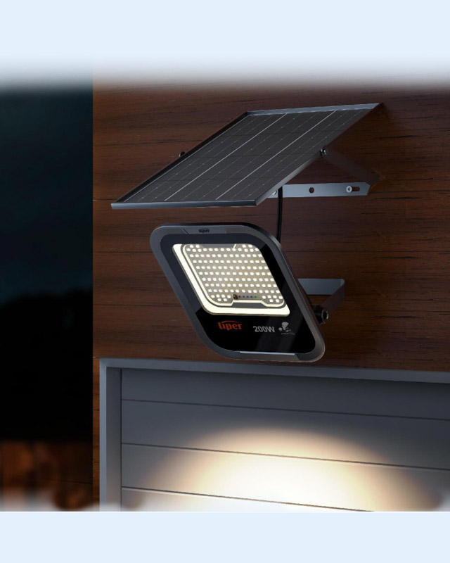 LPFL-100HW0S Solar LED Flood Light 100W with Panel & Battery