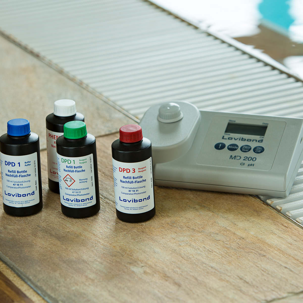 MD 200 Chlorine, pH, tablet reagents (OTZ)