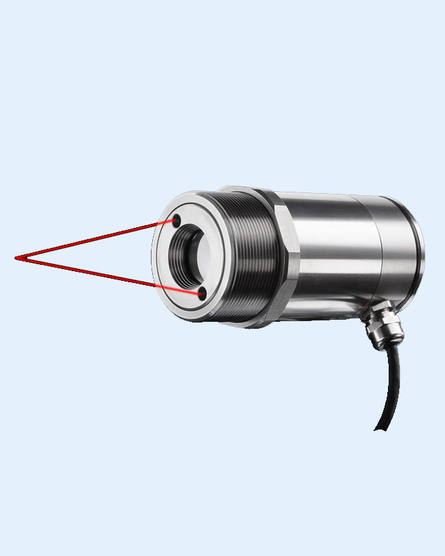 Non-contact temperature measurement with precise aiming from 50°C to 1800°C