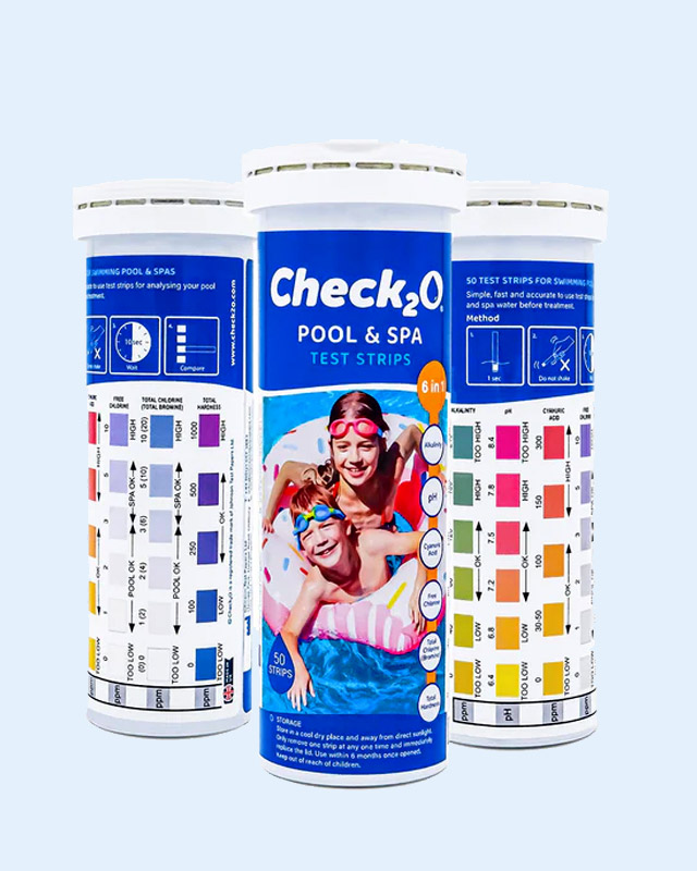 Check2O Pool & Spa 6 in 1 Test Strips, 50 Count