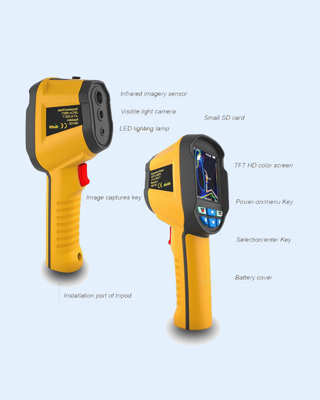 HTI HT-04D Thermal Imager IR Camera with Temperature Analysis