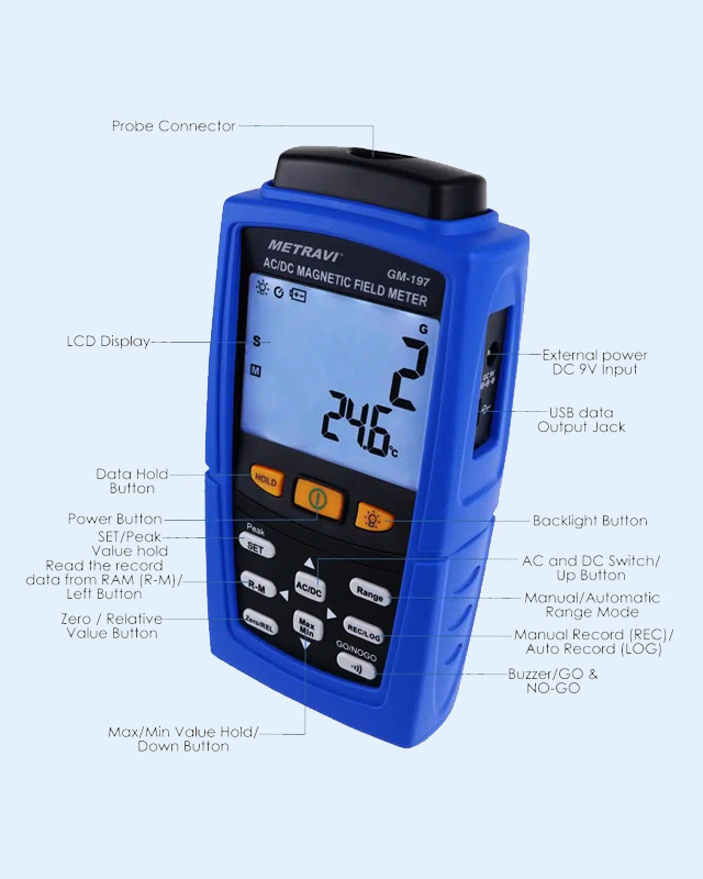 TM-197  AC/DC Magnetic Field Meter
